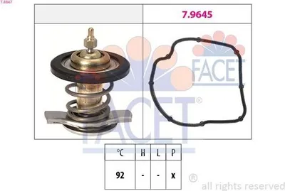 Produktbild von FACET Thermostat Kühlmittel 92°C passend für MERCEDES-BENZ C-Klasse Limousine (W203) C-Klasse T-modell (S203) CLK (C209) E-Klasse Limousine (W210)