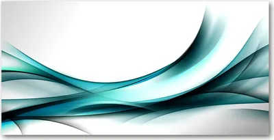 Produktbild von Tulup® Leinwandbild -100x50 cm - Wandkunst - Drucke auf Leinwand - Leinwanddruck  - Kunst: modern & klassisch - Blau - Abstrakte Wellen