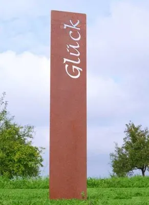 Produktbild von Gartenstele "Glück" 120 cm hoch, Gartenstecker, Gartendekoration