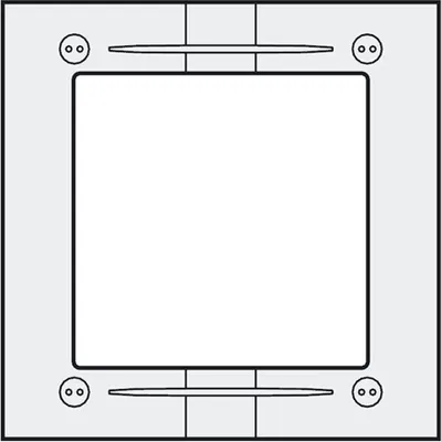 Produktbild von MAS61 - Aluminium-Einbaurahmen 1 Modul