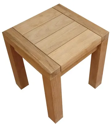 Produktbild von Maxima Hocker 40x39 cm aus Teakholz Natur