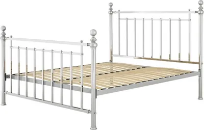 Produktbild von Casa Padrino Luxus Bett Silber 186,5 x 225 x H. 145 cm - Designer Möbel