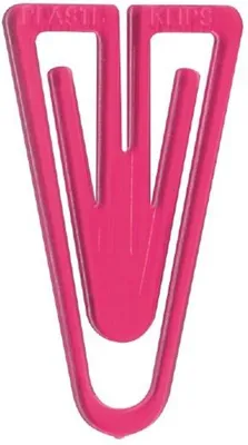 Produktbild von Büroklammern Plastiklips 25mm VE=1000 Stück kristallpink