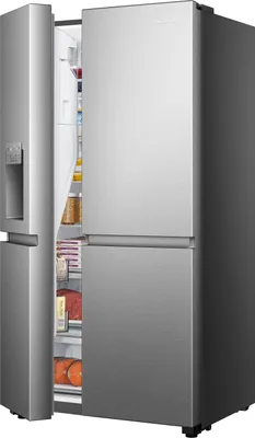 Produktbild von Hisense RS818N4TIC Side by Side – Kühl-Gefrierkombination, Eis-Wasserspender, 632 Liter, Smart WiFi