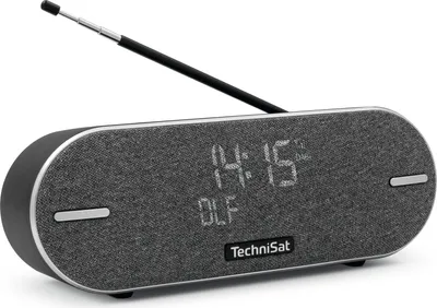 Zdjęcie produktu dla TechniSat DIGITRADIO BT 2 - przenośny zestaw głośnomówiący Bluetooth z radiem cyfrowym Dab+ (FM, zegar, budzik, wodoodporna obudowa, pamięć ulubionych, wejście aux, akumulator, 20 W), kolor antracytowy
