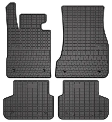 Produktbild von Gummi-Fußmatten für BMW 5 G31 Hybrid 2017-2023 (Kombi) – 4-tlg, Schwarz, passgenau – Wielganizator SolidPRO