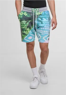 Image de Hommes Just Rhyse Short Sunrise vert coloré - S