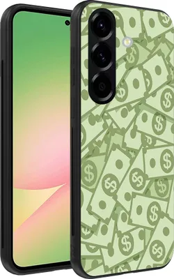 Productafbeelding van Smartphonica TelefoonhoesjeGeschikt voor Samsung Galaxy A56 met geldmotief - TPU achterkant hoesje met geldontwerp