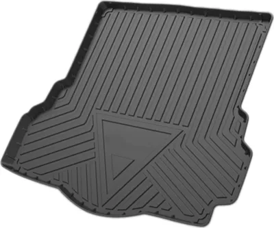 Produktbild von Flache Gesichtsladeflächen-Kofferraummatte Kofferraum-Laderaumkofferraummatte Streifen- und Dreiecksmuster für Ford Fusion 2013-2020 rutschfest