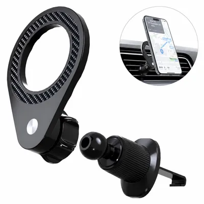 Produktbild von Magnetische Handyhalterung Auto für Lüftung, 360° drehbarer Smartphone Halter mit starkem Magnet, Universal KFZ Halterung für alle Smartphones