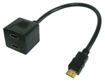 Produktbild von Techly 0.3m HDMI - 2x HDMI M/F, 0,3 m, HDMI Typ A (Standard), 2 x HDMI Type A (Standard), Schwarz