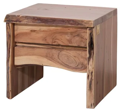 Produktbild von MASSIVMOEBEL24.DE Nachttisch Akazie 45x40x45 natur lackiert PURE ACACIA #311