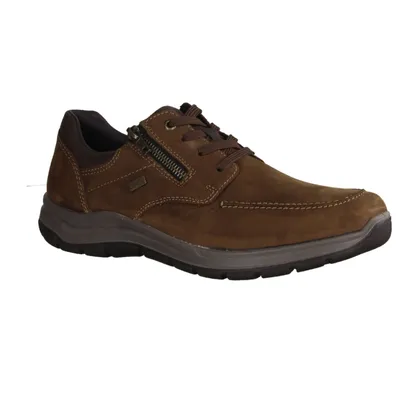 Produktbild von Rieker 03601-22 Herren Halbschuh, Schnürer, Leder/Synthetik, Braun, Extraweit, - Herrenschuhe Sneaker / Schnürschuh, Braun, leder/synthetik (wasserdicht)