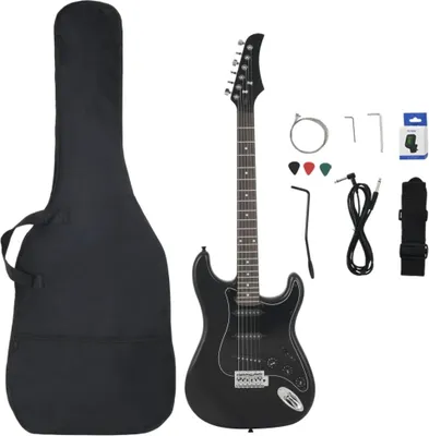 Produktbild von vidaXL E-Gitarre für Anfänger mit Tasche Schwarz 4/4 39"