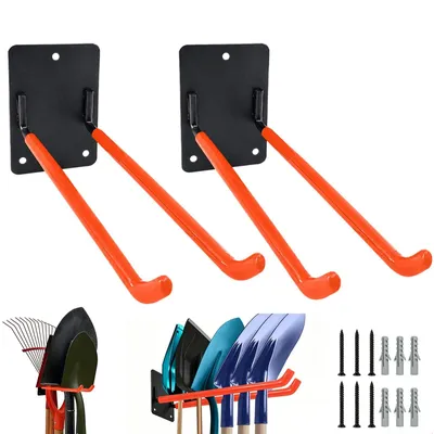 Produktbild von Set aus 2 Wandhaken aus Edelstahl für die Garage