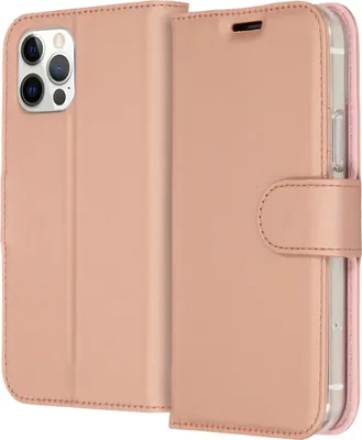 Immagine prodotto di Accezz Wallet Custodia a libro in TPU per iPhone 12 (Pro) - Oro rosa