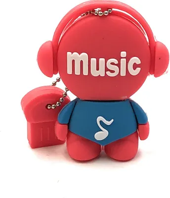 Produktbild von Onwomania Music Man Musik Rot Funny USB Stick 64 GB USB 2.0