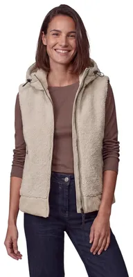 Productafbeelding van Cecil Damen, omkeerbare teddyvest in effen kleur