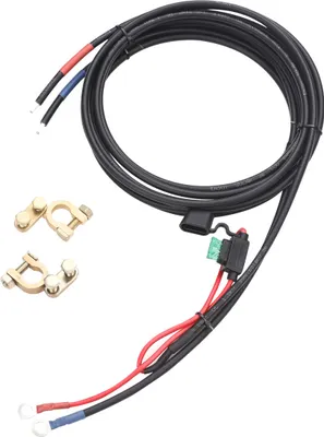 Produktbild von enjoy solar® Batterieanschlusskabel 3 m, 6 mm², mit 30 A Sicherung und Polklemmen, Batterie zu Laderegler, 0% MwSt
