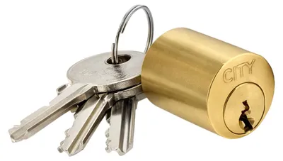 Image de Cylindre pour verrou laiton poli 30mm - ISEO - 56310301.5