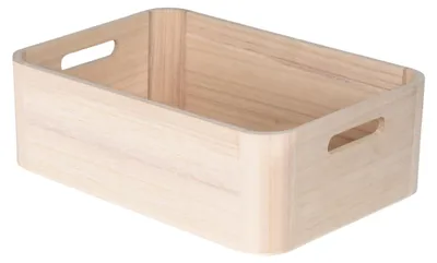 Obrázek produktu pro Úložná krabice WoodyBox L - světlé dřevo ( 36×26×12 cm )