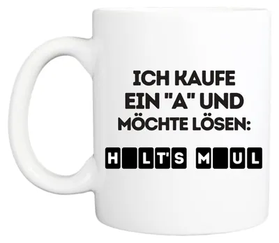 Image de Tasse à café amusante, imprimée des deux côtés avec des inscriptions