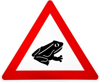 Produktbild von ORIGINAL Verkehrsschild 101-24 * Amphibienwanderung Aufstellung links * SL 630 mm nach StVO und RAL-Gütebedingungen Achtung Warnschild Gefahrenzeichen Straßenschild Hinweisschild Schild Gefahrenschild