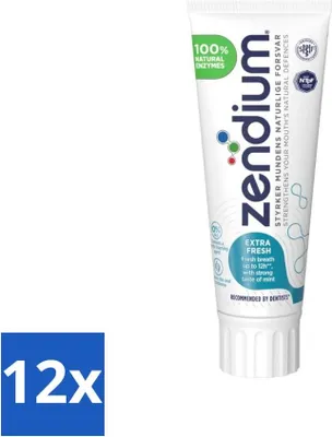 Immagine prodotto di Zendium dentifricio extra fresco 75 ml - confezione risparmio - 12 pezzi