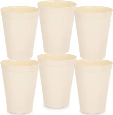 Zdjęcie produktu dla Orion | 6x Kubki PLASTIKOWE wielorazowe turystyczne piknikowe do napojów 300 ml