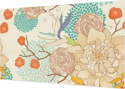Produktbild von Selbstklebende Fototapete - Wandbilder für Wohnzimmer - 416x254 - Dekorative Wandfolie - Modernes Design für Wanddekoration - Tapeten für Innenräume - Blumenfantasie
