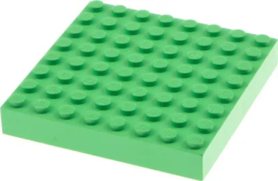 Produktbild von 1x Lego Bau Platte 8x8 hell grün Grundplatte Belville Set 5862 5824 43802 4201