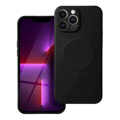 Produktbild von Schwarze Silikon-MagSafe-Hülle für iPhone 13 Pro Max