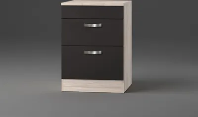 Produktbild von Küchen Schubladenunterschrank mit Arbeitsplatte Faro UC636-9 in anthrazit 60 cm breit