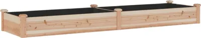 Image de vidaXL Lit surélevé avec insert 240x60x25 cm bois massif sapin