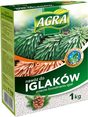 Zdjęcie produktu dla Nawóz do iglaków przeciw brunatnieniu igieł AGRA 1KG