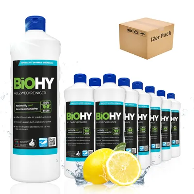 Produktbild von BiOHY Allzweckreiniger Konzentrat 100% vegan, Inhalt:12er Pack