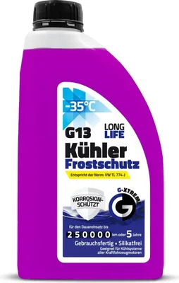 Produktbild von Gamix Hochwertige Autochemikalien | Kühlerfrostschutz G13 | Kühlflüssigkeit 5 Jahre bis -35°C | Gebrauchsfertig Kühlmittel Auto | 1L