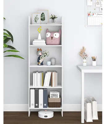 Immagine prodotto di Scaffale a 5 ripiani, 24 x 50 x 140 cm, bianco | Scaffale per ufficio, aperto, divisore di ambienti