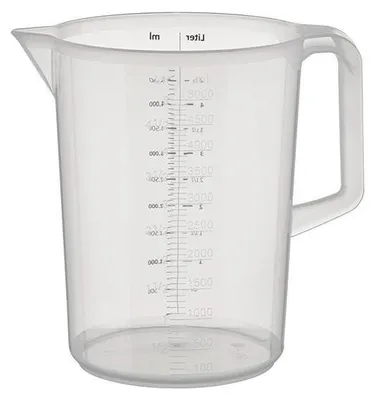 Produktbild von APS 30057 Messbecher PRO, Polypropylen, geprägte Maßskalierung, 5 Liter, Ø 20 cm, Höhe 25,5 cm