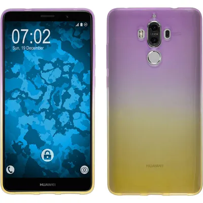 Produktbild von PhoneNatic Case kompatibel mit Huawei Mate 9 - Design:05 Silikon Hülle Ombrè + 2 Schutzfolien