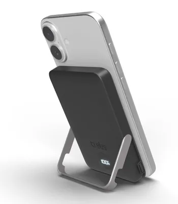 Image de SBS Batterie externe sans fil 5.000 mAh avec support intégré et écran LCD