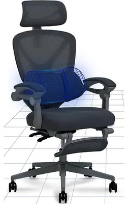 Produktbild von Ergonomischer Bürostuhl OC4B schwarz mit 135° Neigung, schwarz