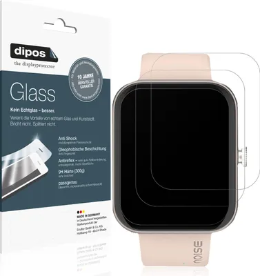 Produktbild von 2x Schutzfolie für Noise Colorfit Pulse Grand matt - Anti-Shock 9H Folie dipos Glass Kunststoffglas