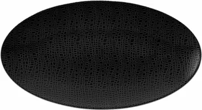 Produktbild von Seltmann Weiden Fashion Glamorous Schwarz Oval Tablett 33x18 cm