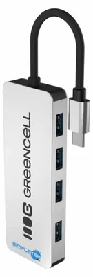 Obrázok produktu pre Green Cell HUB USB-C Basic USB-C do 4x USB-A 3.0