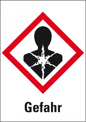 Produktbild von Dreifke® Aufkleber I Gefahrensymbol Gesundheitsgefahr GHS 08, Gefahr, Folie, ...