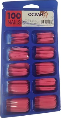 Obrázek produktu pro Sada růžových nehtů pro nehtovou modeláž - různé velikosti v jednom balení