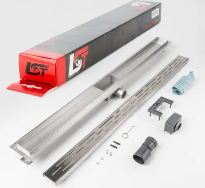 Produktbild von Duschrinne Linien Schlitz 1000 x 70 mm höhenverstellbar Bodenablauf Duschgitter