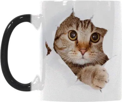 Produktbild von Farbenverändernde Kaffeebecher für Erwachsene, Kinder und Geschenke - Hitzeempfindliche Keramik-Teekanne zum Weihnachtsgeschenk