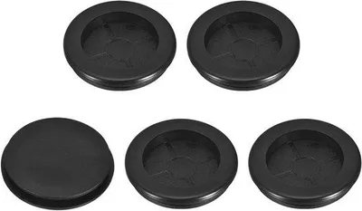 Immagine prodotto di Set di protezione cavi, diametro interno 41 mm, nero, per ufficio